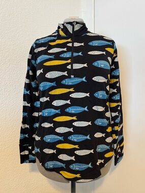 Tasc for Salmon Sisters Fish Half Zip Size Large